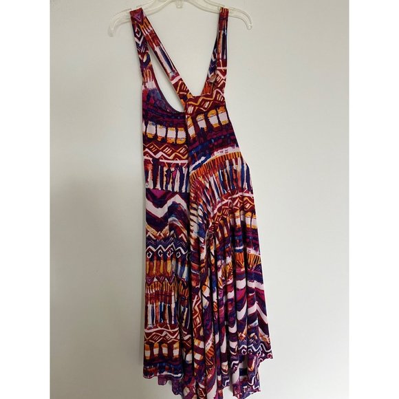 Cupio Halter Dress Sundress 14 Stretchy Geometric Summer Resort Coastal - Picture 12 of 12